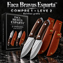 (COMPRE 1 LEVE 2 + BAINHAS) Faca Bravus Esparta™ - 100% Forjada à Mão