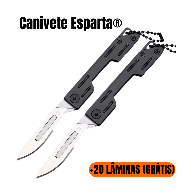 Canivete Esparta® - PAGUE 1 LEVE 2 (+20 Lâminas Grátis)