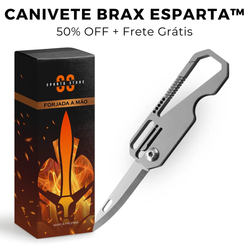Canivete Brax Esparta™ • Chaveiro com Faca [+FRETE GRÁTIS]
