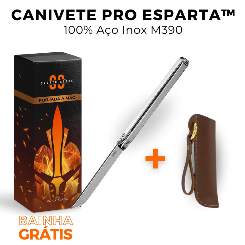 Canivete Pro Esparta™ • 100% Aço Inox M390 [+BRINDE EXCLUSIVO]