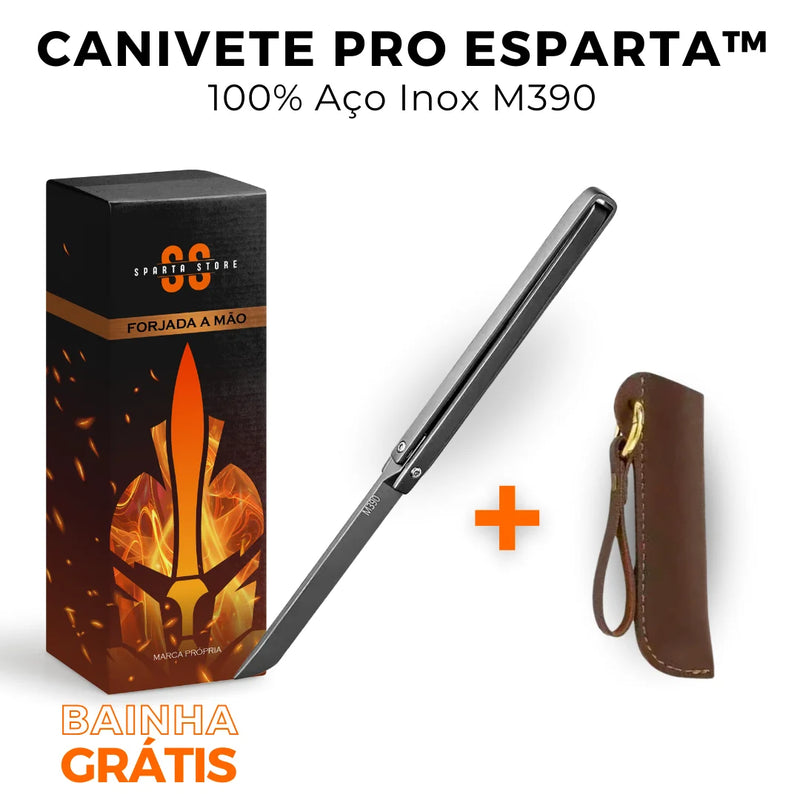 Canivete Pro Esparta™ • 100% Aço Inox M390 [+BRINDE EXCLUSIVO]