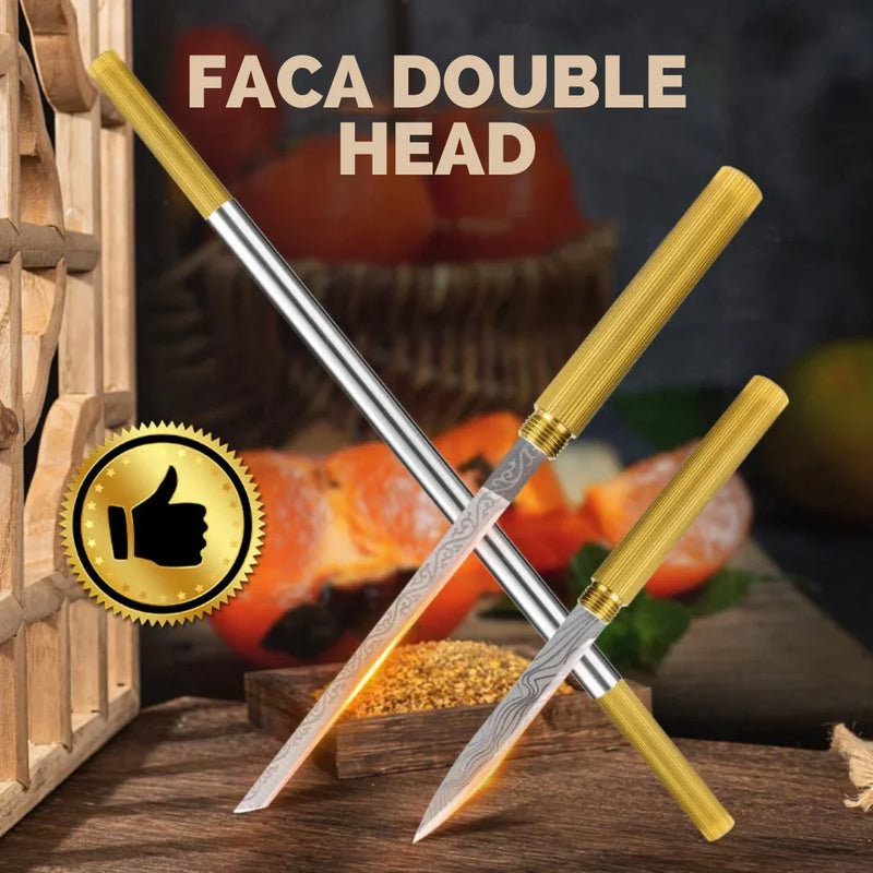 Faca Double Head • 100% Forjada à Mão