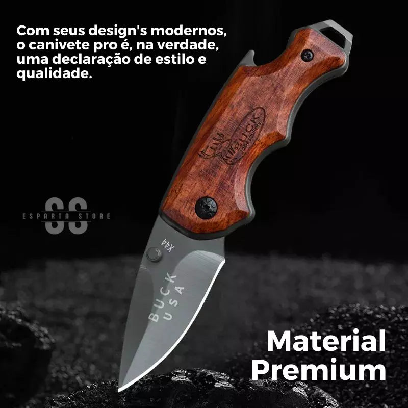[Pague 1 LEVE 2] Kit América Esparta • Canivete Buck + Minifácil