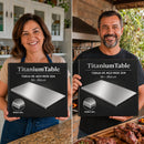 TitaniumTable • Tábua de Inox Puro Anti-Bacteriana