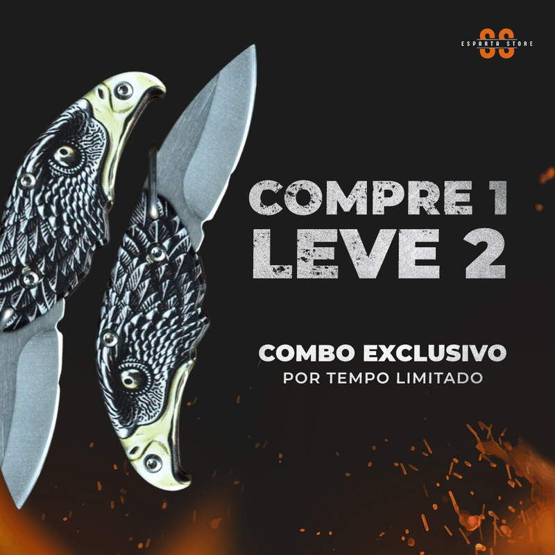 Canivete Eagle Esparta - COMPRE 1 LEVE 2 (+Frete Grátis)