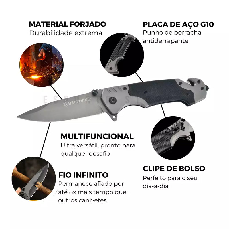 (LANÇAMENTO) Canivete G10 Esparta™ • 100% Material Premium
