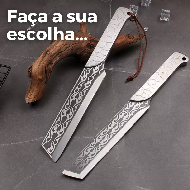 Faca Square Esparta™ -  Japonesa Forjada a Mão (+ BRINDE EXCLUSIVO)