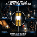 TitaniumLamp™ • Lanterna Multifuncional Recarregável com Painel Solar e Power Bank