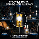 Titanium Lamp™ • Lanterna Multifuncional Recarregável com Painel Solar e Power Bank