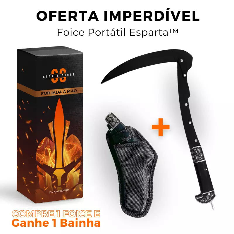 Foice Portátil Esparta • Brinde Exclusivo (+ FRETE GRÁTIS)