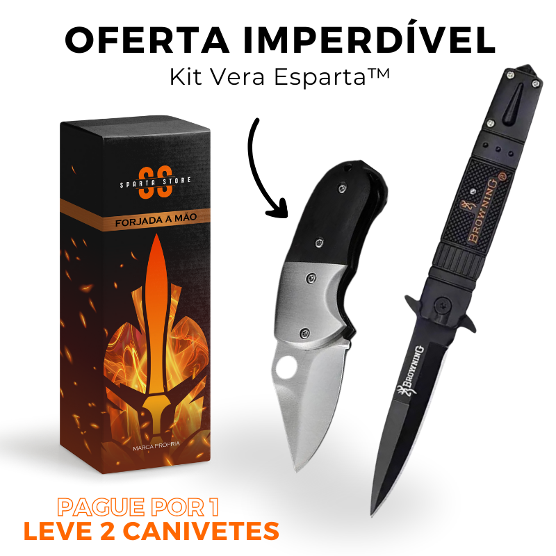 Kit Vera Esparta™ • Canivetes Wing + Minifácil (+FRETE GRÁTIS)