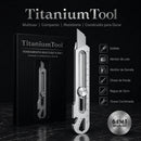 TitaniumTool • Estilete 6 em 1 de Inox Puro (+10 LÂMINAS GRÁTIS)