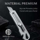 TitaniumTool • Estilete 6 em 1 de Inox Puro (+10 LÂMINAS GRÁTIS)