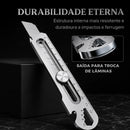 TitaniumTool • Estilete 6 em 1 de Inox Puro (+10 LÂMINAS GRÁTIS)