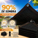 Rede de Sombreamento Premium Impermeável com 90% de Proteção Solar • Instalação Rápida e Material Resistente UV