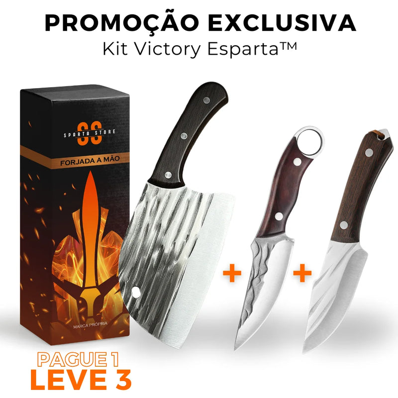 (PAGUE 1 LEVE 3) Kit Victory Esparta™ • 100% Forjadas à Mão