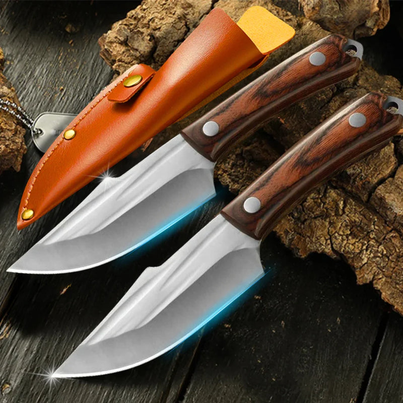 [OFERTA LIMITADA] Faca Bravus Esparta™ 100% Forjada à Mão • COMPRE 1 LEVE 2 + Bainha de Couro Grátis
