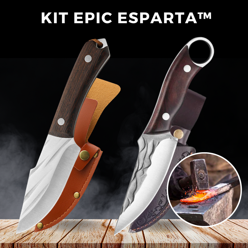 (BRINDE EXCLUSIVO) Kit Epic Esparta™ • 100% Forjado à Mão