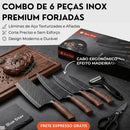 Combo Wood Esparta™ • 6 Peças Premium Forjadas  (+FRETE EXPRESSO GRÁTIS)