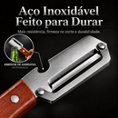 (COMPRE 1 LEVE 2) Fatiador Manual Multiuso • Lâmina de Aço Inox e Cabo de Madeira Premium