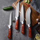 (COMPRE 2 LEVE 4 + BAINHAS) Combo 4 Facas Artesanais Ultra Afiadas • 100% Forjadas a Mão