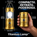 TitaniumLamp™ • Lanterna Multifuncional Recarregável com Painel Solar e Power Bank