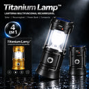 Titanium Lamp™ • Lanterna Multifuncional Recarregável com Painel Solar e Power Bank