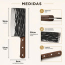 Cutelo Rajado Esparta • Cutelo Inox Profissional Forjado