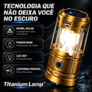 Titanium Lamp™ • Lanterna Multifuncional Recarregável com Painel Solar e Power Bank