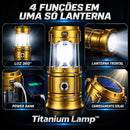 Titanium Lamp™ • Lanterna Multifuncional Recarregável com Painel Solar e Power Bank