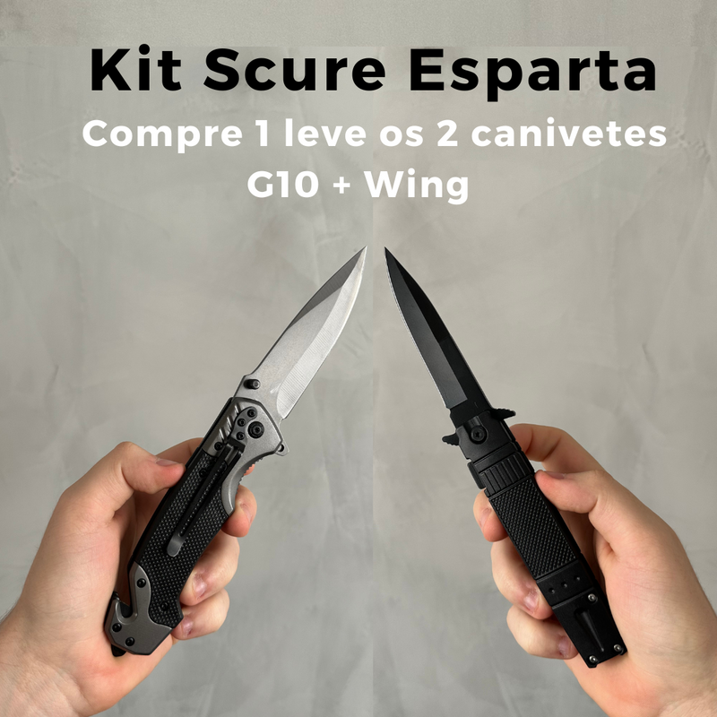 (Compre 1 LEVE os 2) Kit Scure Esparta® • G10 + WING