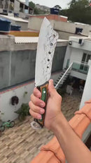 Cutelo Esmeralda Esparta™ • Cutelo Profissional Aço Inox + Bainha Grátis
