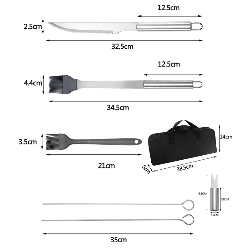 Kit Completo de Churrasco Esparta™ • FRETE GRÁTIS