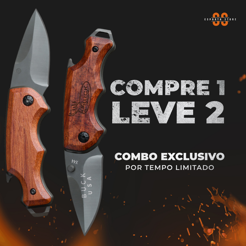 Canivete Buck Esparta - COMPRE 1 LEVE 2 (+Frete Grátis)