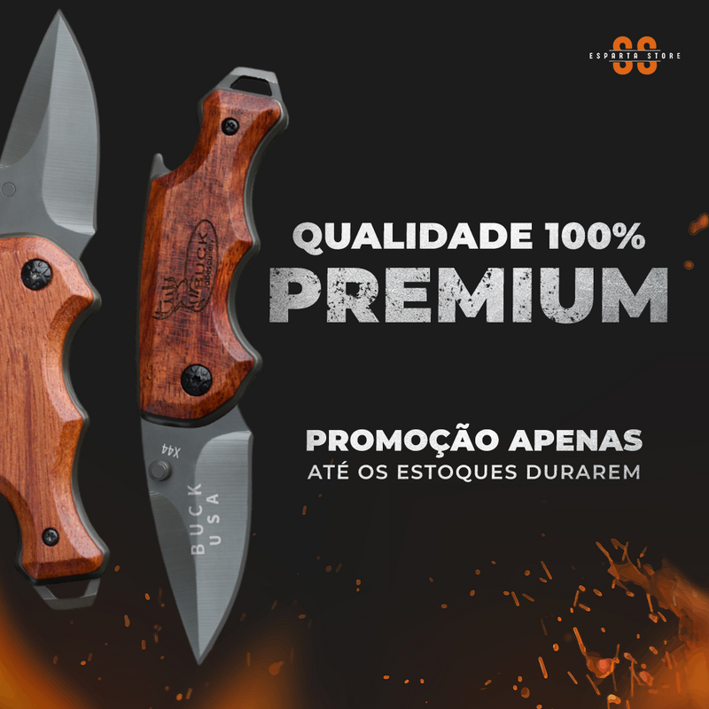 Canivete Buck Esparta - Padrão Premium Americano (+FRETE GRÁTIS)