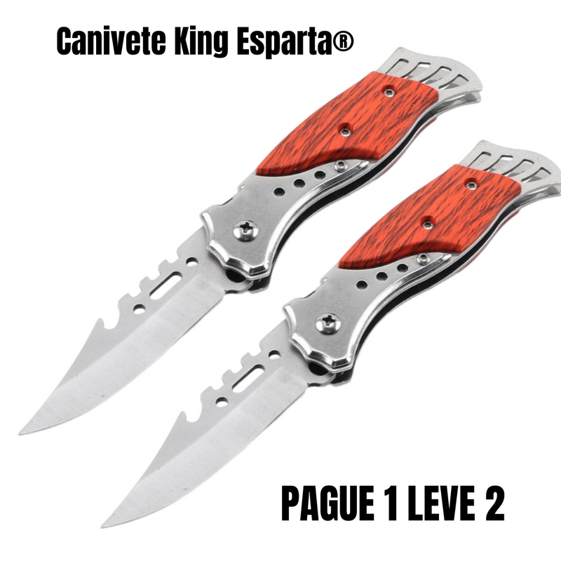Canivete King Esparta - PAGUE 1 LEVE 2 (+Frete Grátis)